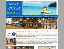 Tablet Screenshot of beachqueengoa.com